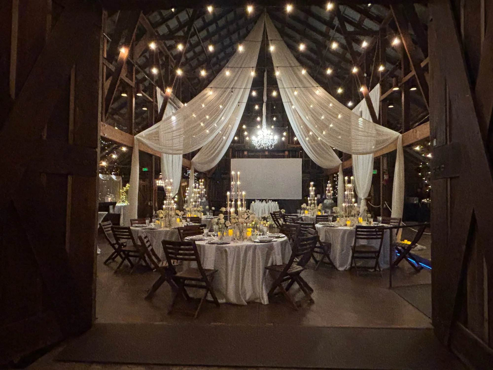 Celebration in the barn